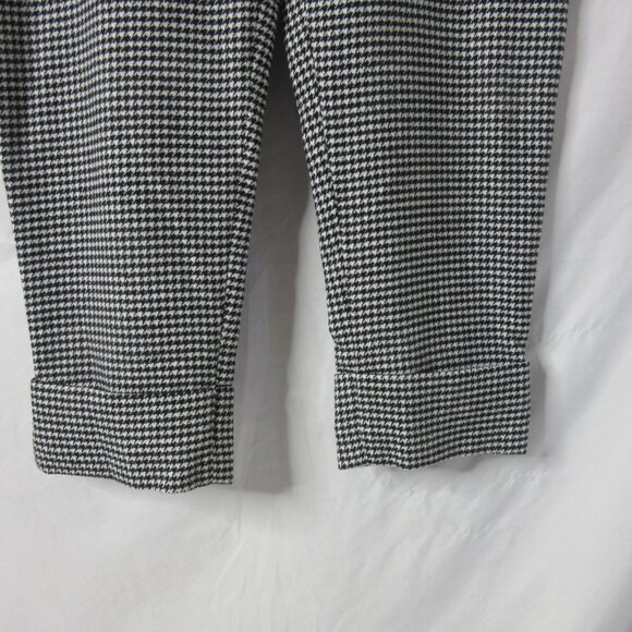 Free Press Clothing Dress Pants Houndstooth Black White Cuffed Size Small - Picture 4 of 10